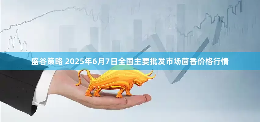 盛谷策略 2025年6月7日全国主要批发市场茴香价格行情